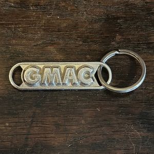 GMAC Silver Metal key ring